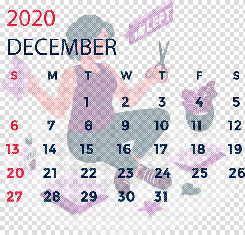 December 2020 Printable Calendar December 2020 Calendar, Silhouette, Logo, Cartoon, Line Art, Brazilian Art, Text, Floral Design transparent background PNG clipart