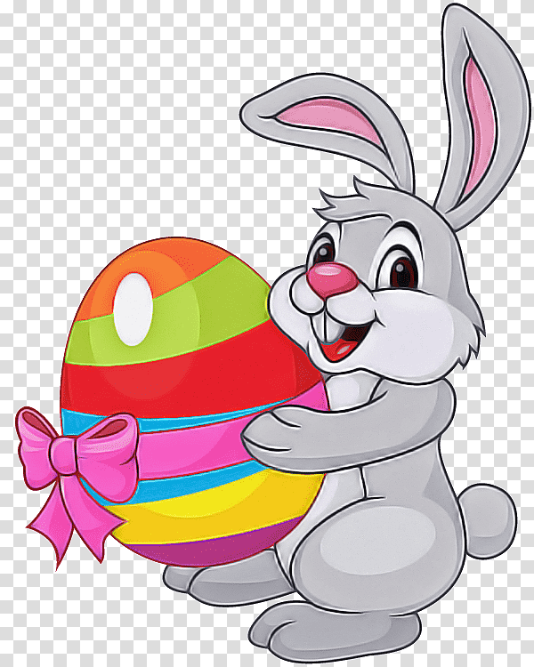Easter Bunny, Easter Egg, Hare, Cartoon, Rabbit, Egg Decorating, Easter Basket transparent background PNG clipart
