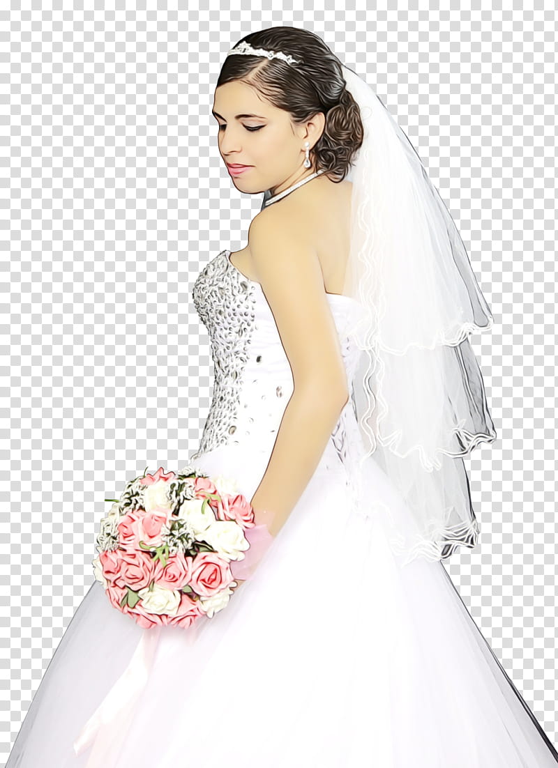 Wedding Flower, Wedding Dress, Bride, Clothing, Sari, Girl, Woman, Brautschleier transparent background PNG clipart