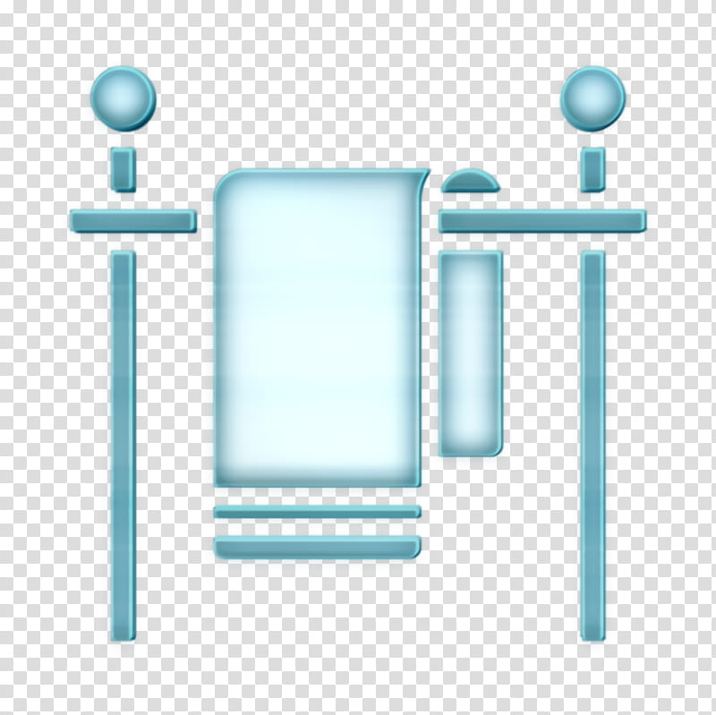 Clothes line icon Hanger icon Home Equipment icon, Blue, Turquoise, Aqua, Table transparent background PNG clipart