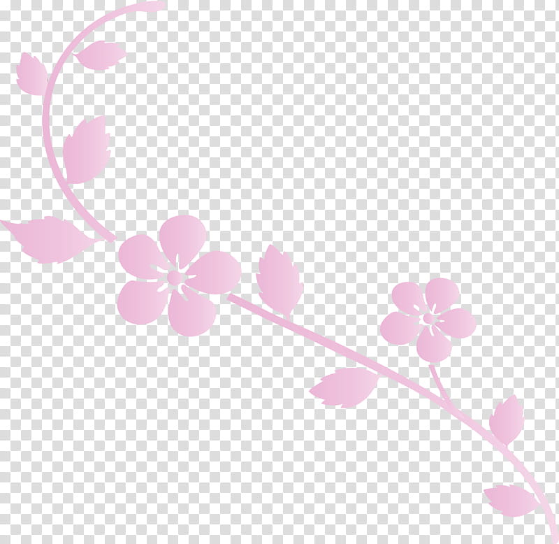Cherry blossom, Flower Frame, Decoration Frame, Watercolor, Paint, Wet Ink, Pink, Plant transparent background PNG clipart