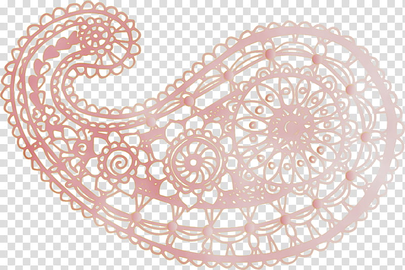 lace visual arts doily placemat pattern, Watercolor, Paint, Wet Ink transparent background PNG clipart