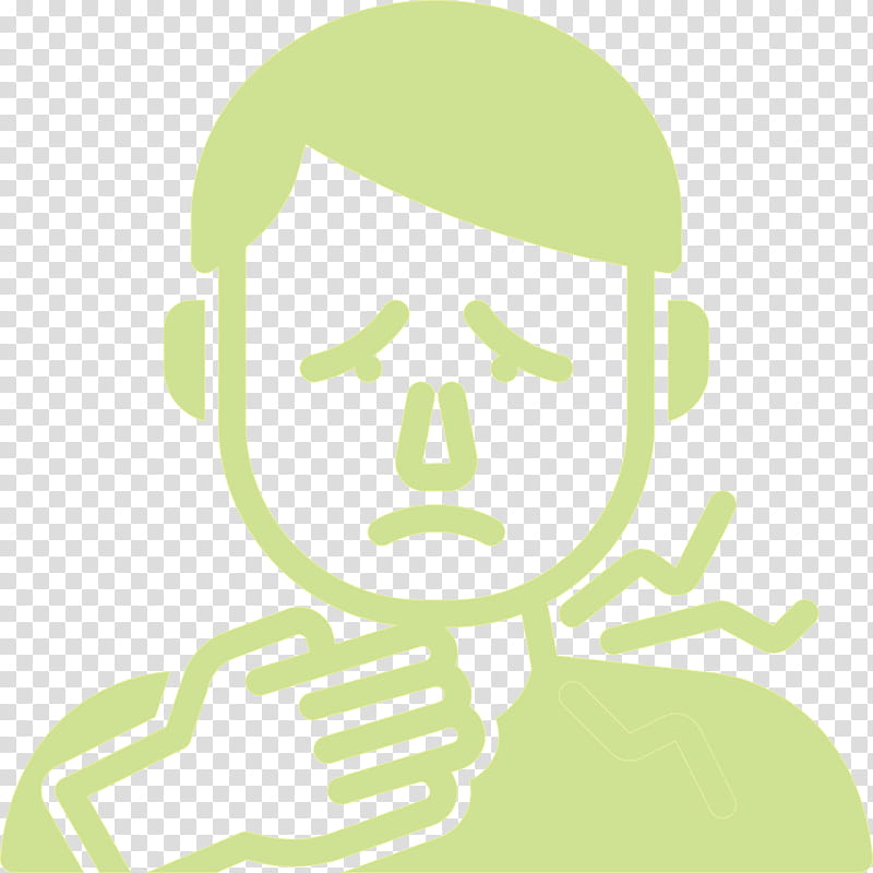 Sore Throat Coronavirus COVID, Logo, Green, Line, Meter, Behavior, Human transparent background PNG clipart
