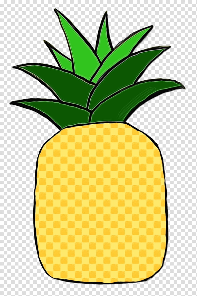 Leaf Drawing, Pineapple, Food, Fruit, Ananas, Yellow, Plant, Poales transparent background PNG clipart