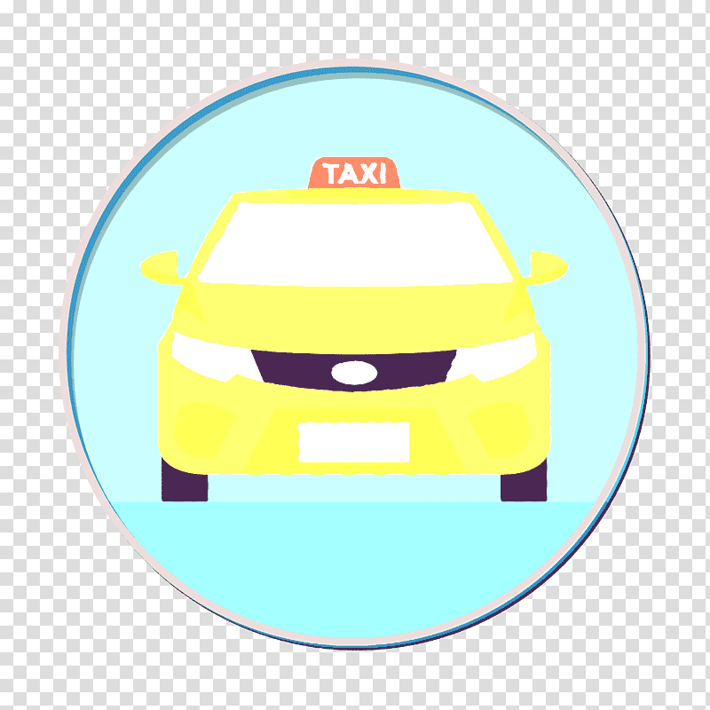 Taxi icon Hotel and Services icon, Logo, Cartoon, Yellow, Line, Meter, Microsoft Azure transparent background PNG clipart