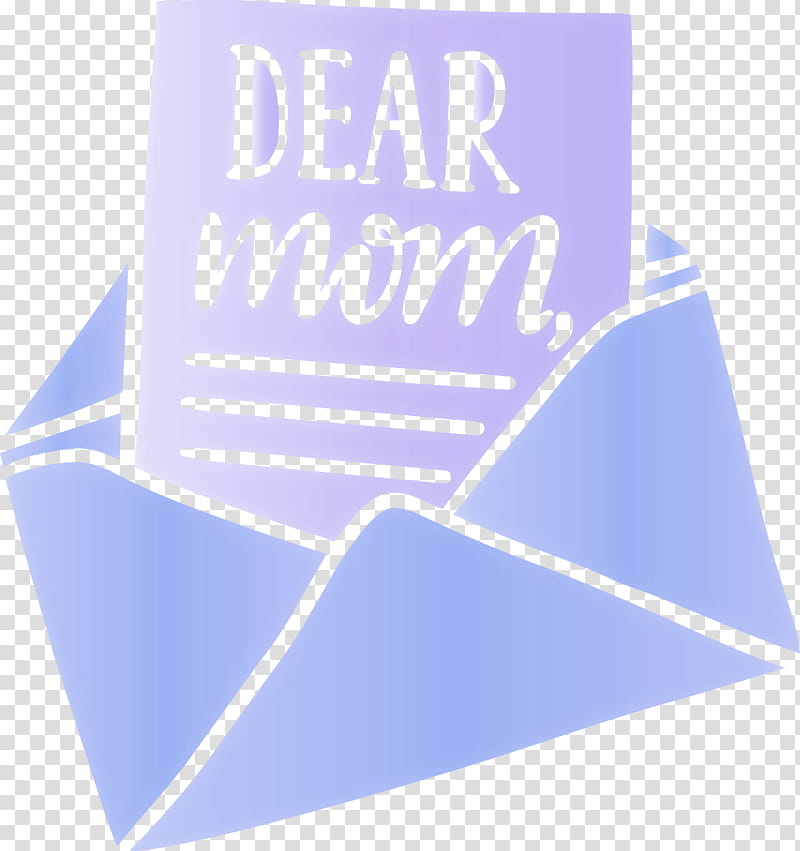 Mothers Day Dear Mom Envelope, Logo, Line, Meter transparent background PNG clipart