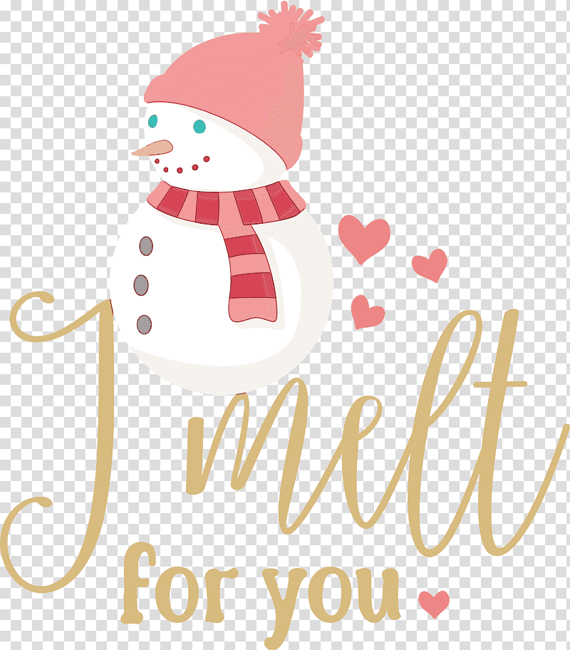 Christmas Day, I Melt For You, Snowman, Winter
, Watercolor, Paint, Wet Ink transparent background PNG clipart