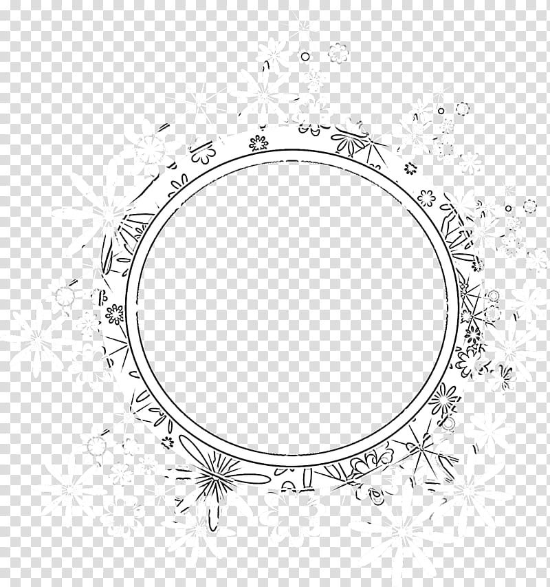 flower circle frame floral circle frame circle frame, Oval transparent background PNG clipart