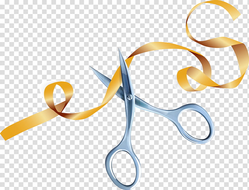 scissors ribbons grand opening, Line, Meter transparent background PNG clipart