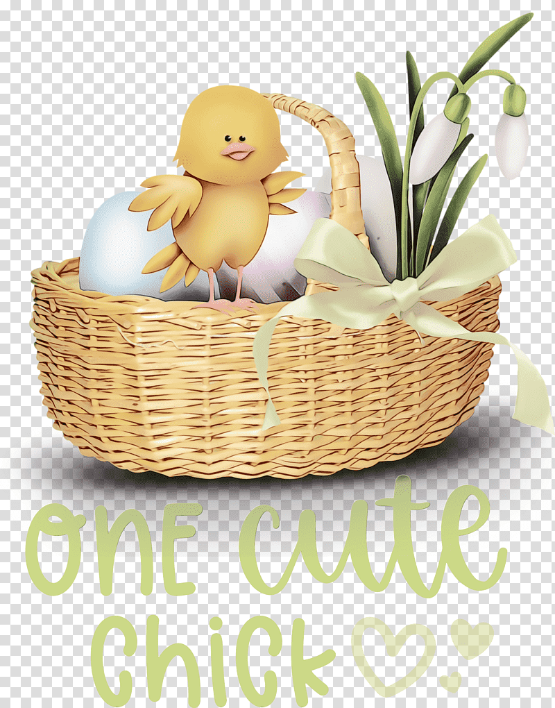 gift basket meter home accessories basket gift, Easter Day, Happy Easter, Watercolor, Paint, Wet Ink transparent background PNG clipart