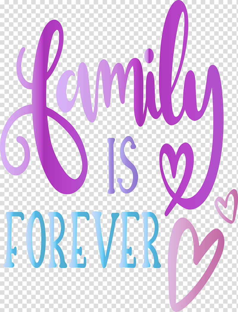 Family Day heart family is forever, Text, Violet, Purple, Pink, Magenta, Logo transparent background PNG clipart