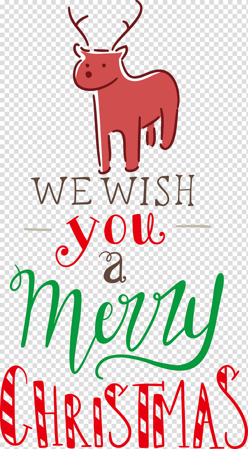 Merry Christmas We Wish You A Merry Christmas, Reindeer, Christmas Decoration, Christmas Day, Meter, Line, Tree transparent background PNG clipart