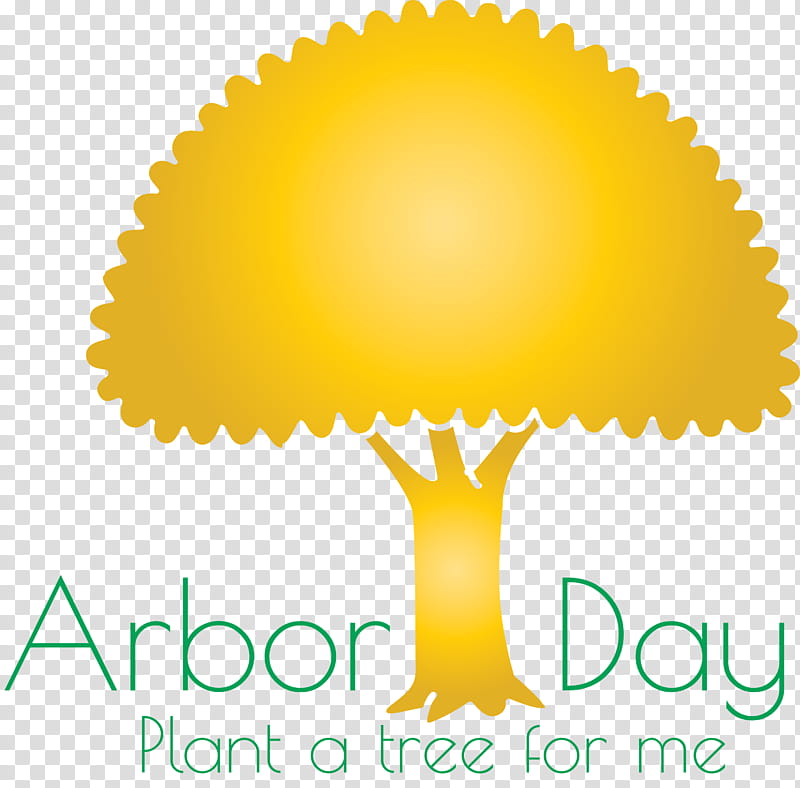 Arbor Day Tree Green, Yellow, Logo transparent background PNG clipart