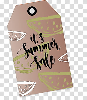 Summer Sale Sales Tag Sales Label, Logo, Watercolor Painting, Drawing, Silhouette,  Cartoon, Business Card, Text transparent background PNG clipart thumbnail