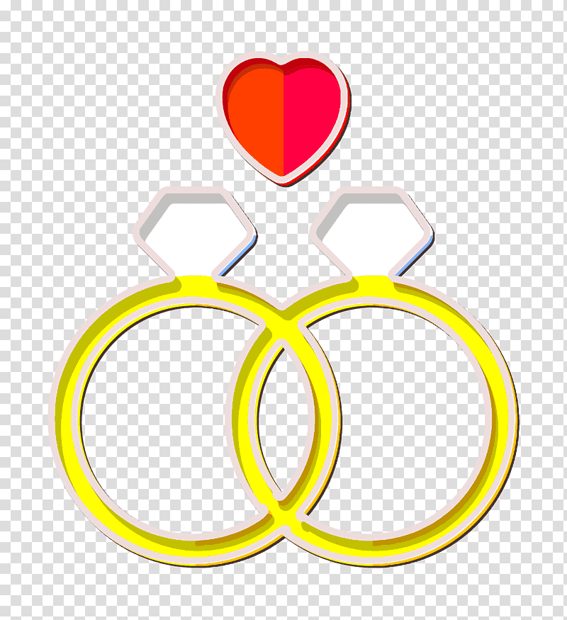 Ring icon Wedding ring icon World Pride Day icon, Yellow, Line, Meter, Symbol, Jewellery, Human Body transparent background PNG clipart