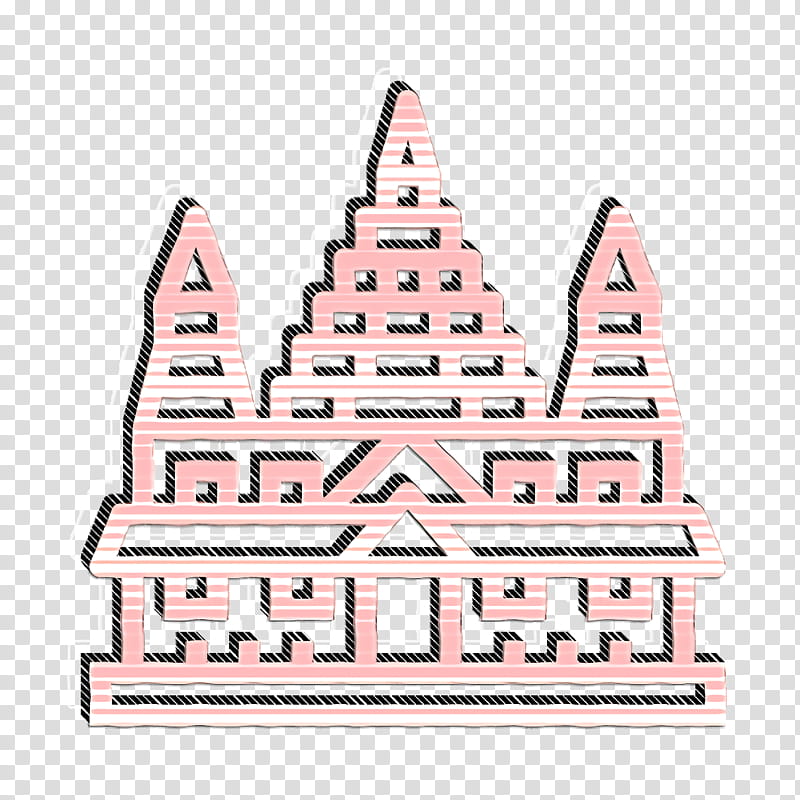 Thailand icon Pattaya icon Wat yansangwararam icon, Pink, Architecture, Building, Facade transparent background PNG clipart