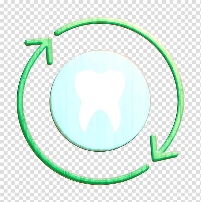 Tooth icon Dental icon Dentistry icon, Green, Light, Circle, Neon, Neon Sign, Symbol, Logo transparent background PNG clipart