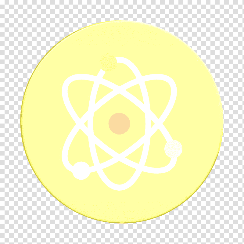 Physics icon Modern Education icon Nuclear icon, Logo, Symbol, Yellow, Meter transparent background PNG clipart