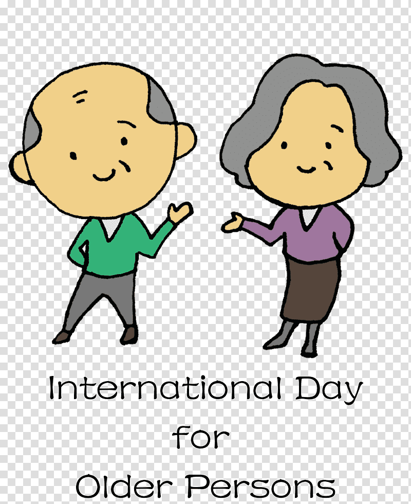 International Day for Older Persons International Day of Older Persons, Cartoon M, Conversation, Happiness, Laughter, Public Relations transparent background PNG clipart