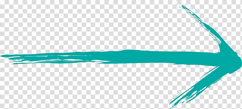 Brush Arrow, Turquoise, Teal, Aqua, Line transparent background PNG clipart
