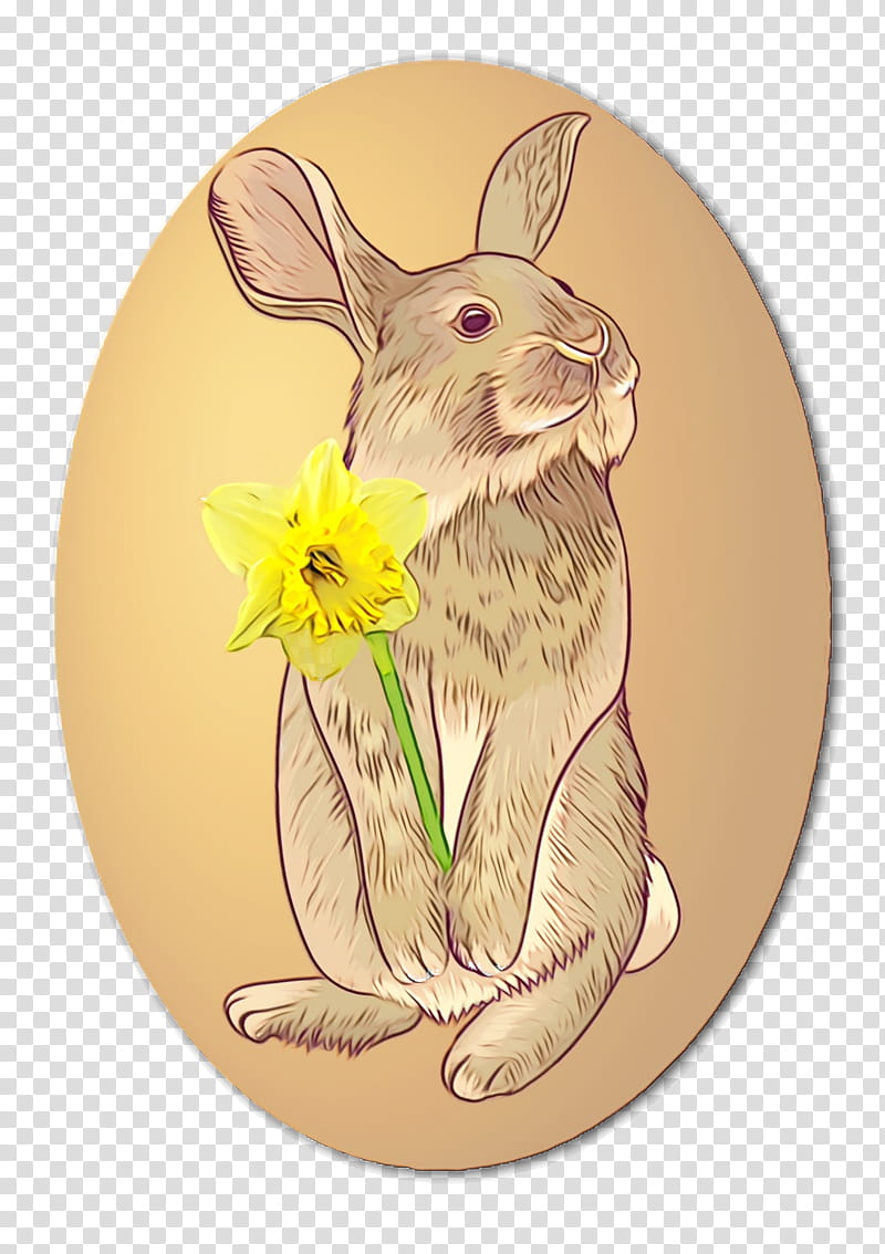 Easter Bunny, Watercolor, Paint, Wet Ink, Hare, Computer Mouse, Whiskers, Mad Catz Rat M transparent background PNG clipart