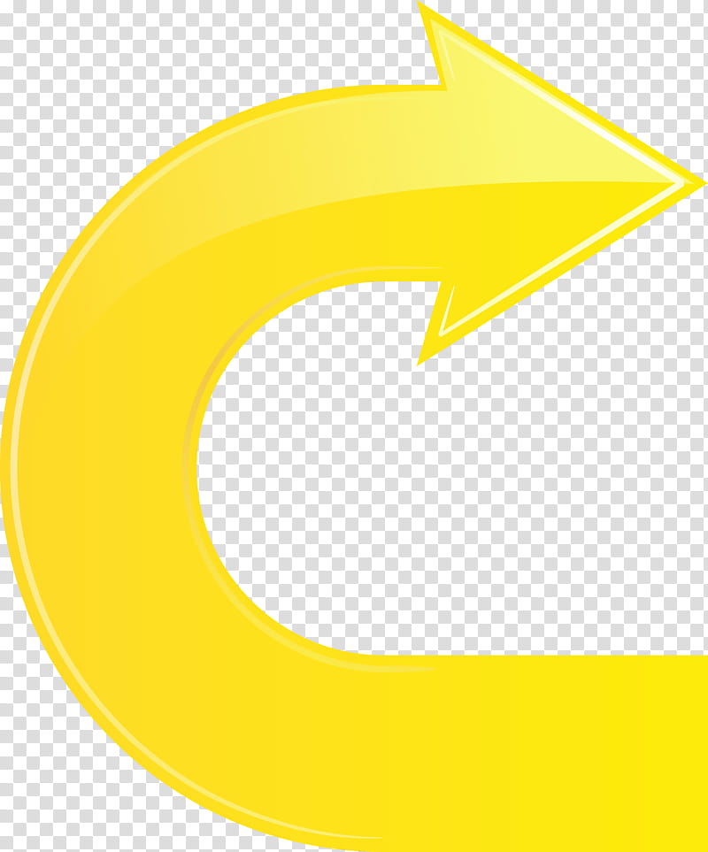 yellow font logo symbol circle, U Shaped Arrow, Watercolor, Paint, Wet Ink transparent background PNG clipart