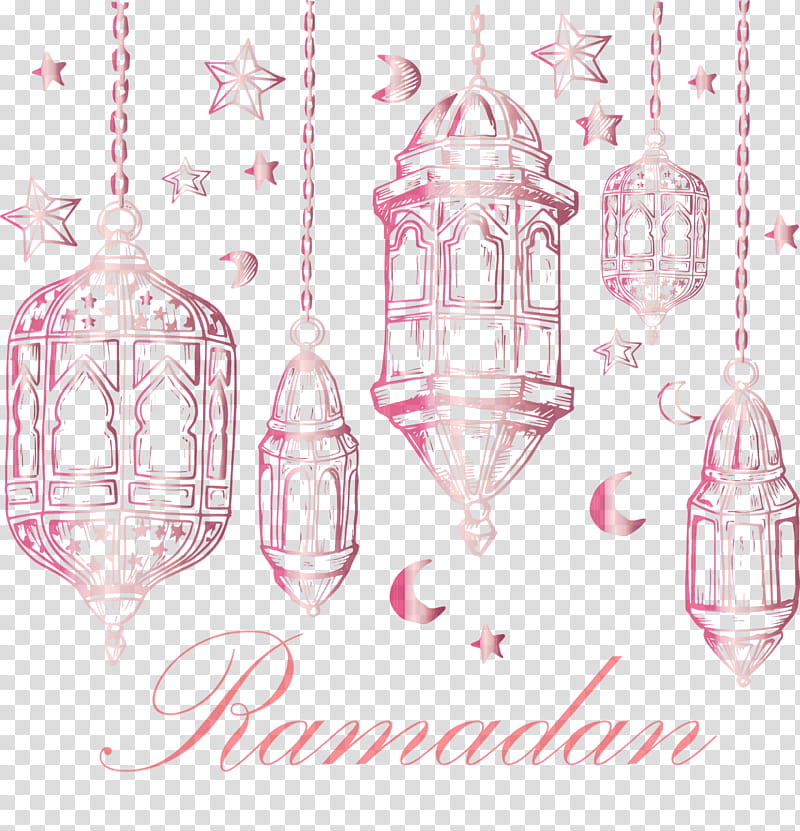 pink line lantern magenta, Ramadan, Islam, Muslims, Watercolor, Paint, Wet Ink transparent background PNG clipart