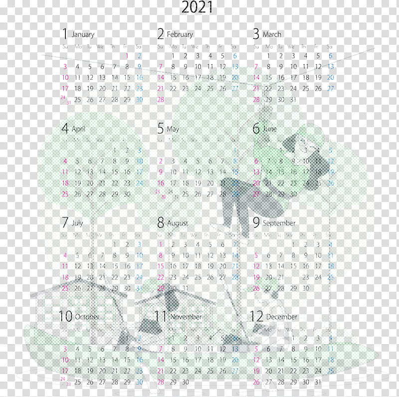 2021 yearly calendar Printable 2021 Yearly Calendar Template 2021 Calendar, Year 2021 Calendar, Calendar System, Calendar Year, Calendar Date, Online Calendar, Month, Annual Calendar transparent background PNG clipart