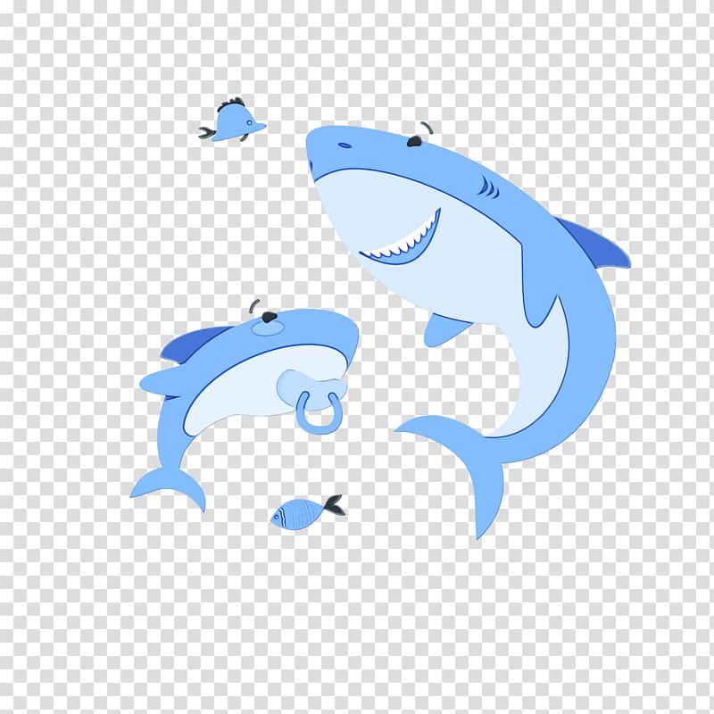 sharks dolphin logo cetaceans cartilaginous fishes, Happy Family Day, Watercolor, Paint, Wet Ink, Cartoon, Whales, Sky transparent background PNG clipart