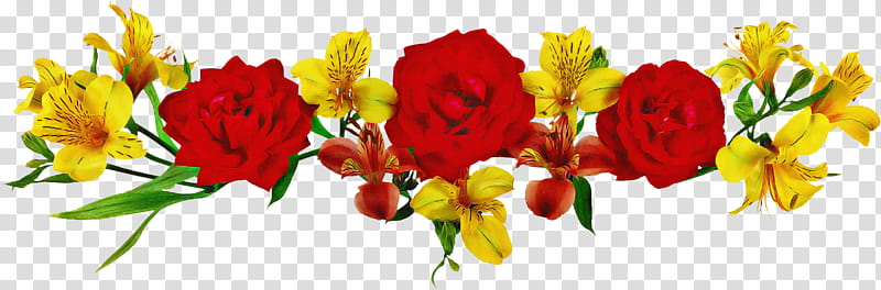flower border flower background floral line, Cut Flowers, Red, Yellow, Petal, Plant, Rose, Bouquet transparent background PNG clipart
