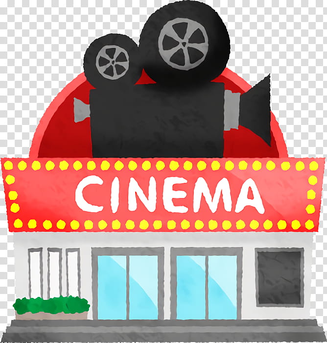 movie theatre building clipart