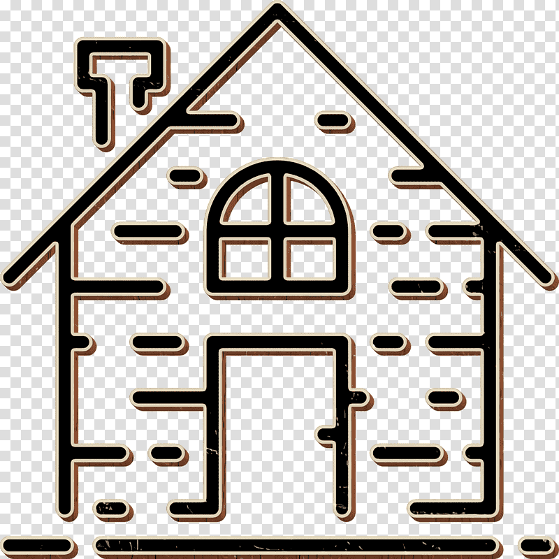 Cottage icon Village icon, Wall, House, Cost, Material, Building Material, Formwork transparent background PNG clipart