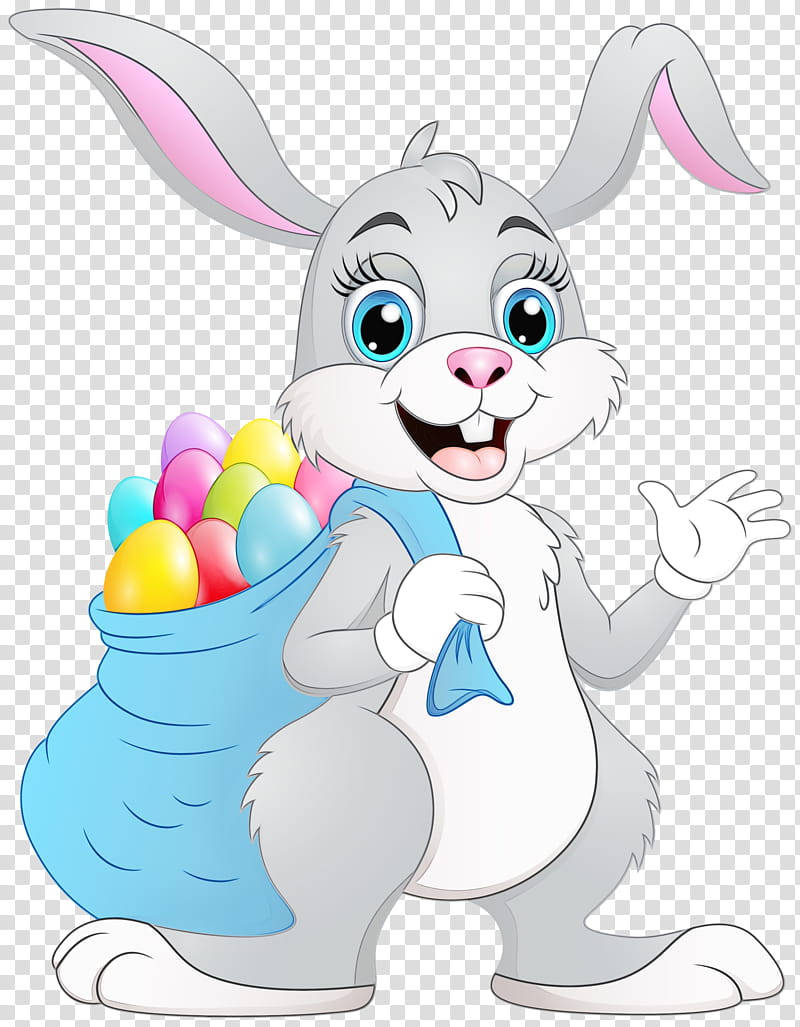 Easter egg, Watercolor, Paint, Wet Ink, Cartoon, Easter Bunny, Rabbit, Rabbits And Hares transparent background PNG clipart