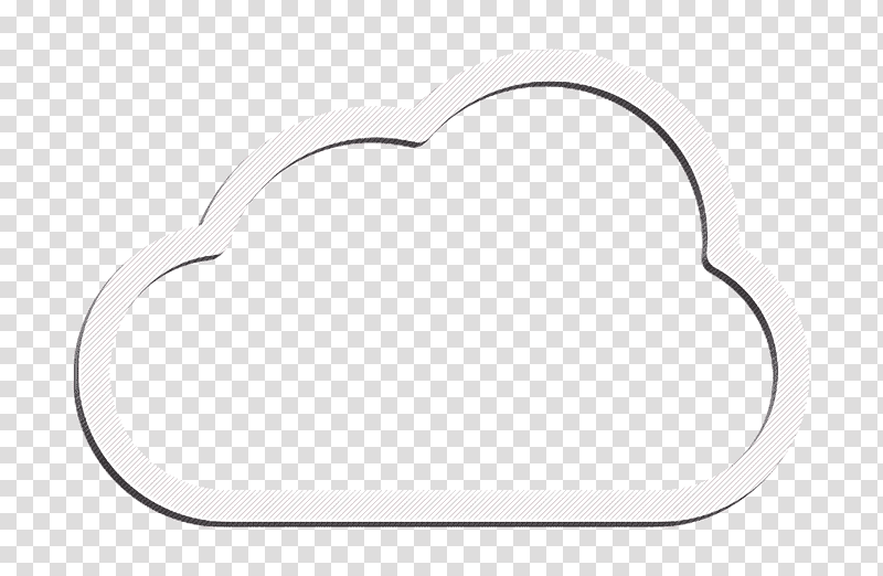 Cloud icon SEO and Marketing icon, Black And White M, Meter transparent background PNG clipart