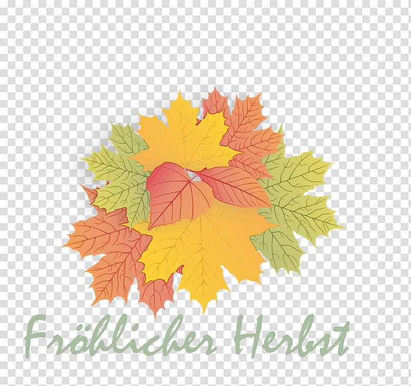 Maple leaf, Hello Autumn, Welcome Autumn, Hello Fall, Welcome Fall, Watercolor, Paint, Wet Ink transparent background PNG clipart