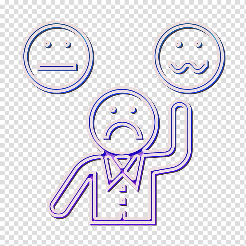 Consumer Behaviour icon Feedback icon Complaint icon, Smiley, Face, Meter, Cartoon, Purple, Happiness, Line transparent background PNG clipart