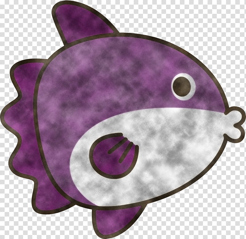 purple violet circle, Baby Sunfish, Cartoon Sunfish transparent background PNG clipart