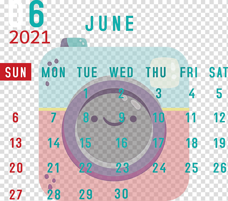 June 2021 Calendar 2021 Calendar June 2021 Printable Calendar, Aqua M, Alarm Clock, Meter, Weighing Scale, Diagram, Number transparent background PNG clipart