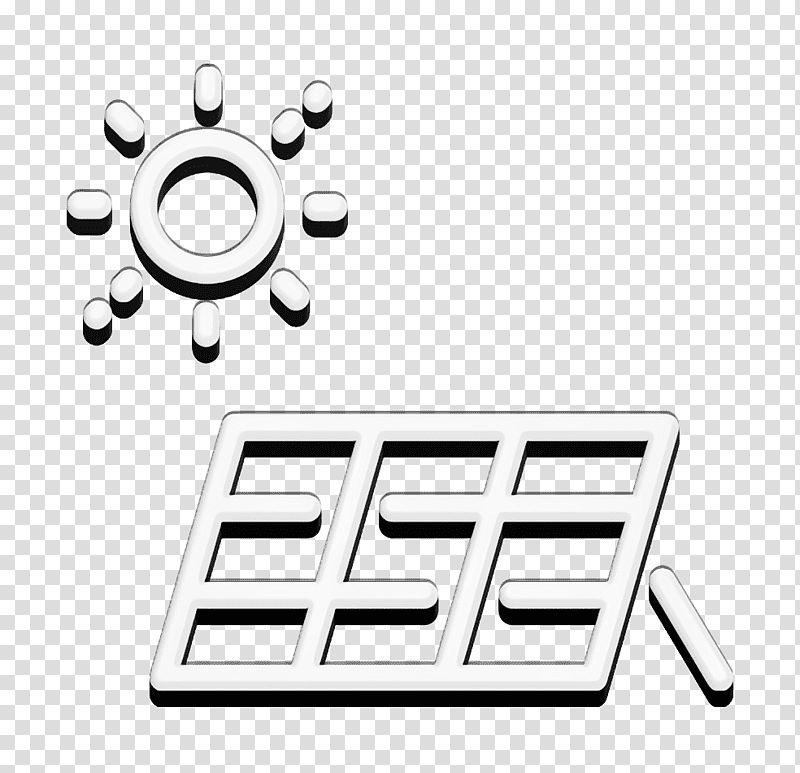 Solar energy icon Solar panel icon Ecology Elements icon, Logo, Black And White
, Meter, Line, Mathematics, Geometry transparent background PNG clipart