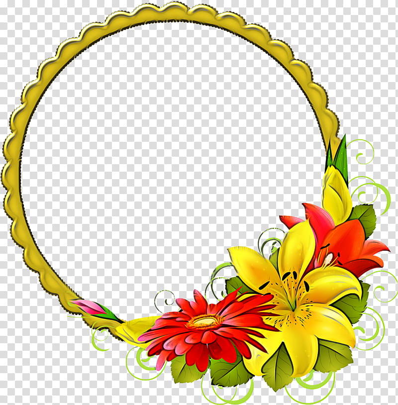 lily round frame lily frame floral frame, Flower, Plant, Lei, Frame, Petal transparent background PNG clipart