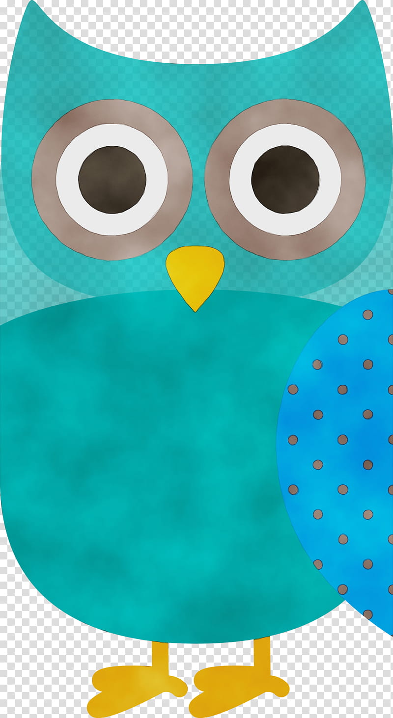 owl m green pattern beak, Cartoon Owl, Cute Owl, Watercolor, Paint, Wet Ink transparent background PNG clipart