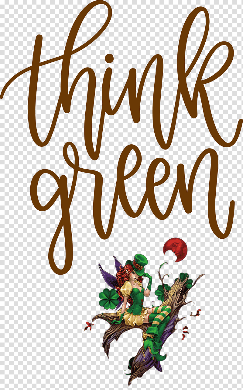 Think Green St Patricks Day Saint Patrick, Meter, Logo, Cartoon, Flower, Leaf, Tree transparent background PNG clipart