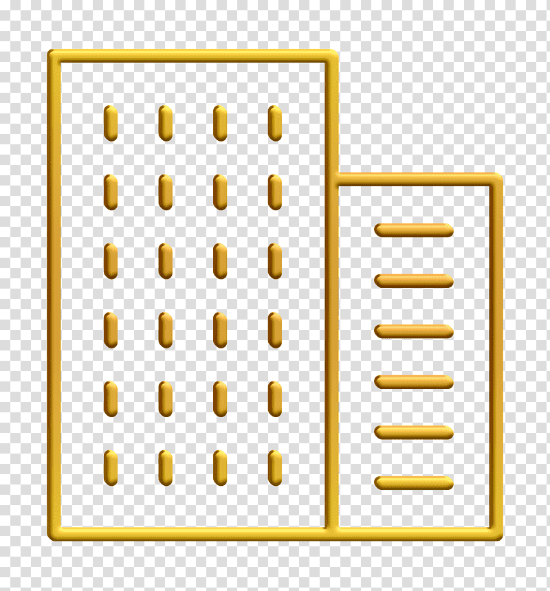Urban icon Business & SEO icon Building icon, Business SEO Icon, Yellow, Line, Meter, Mathematics, Geometry transparent background PNG clipart