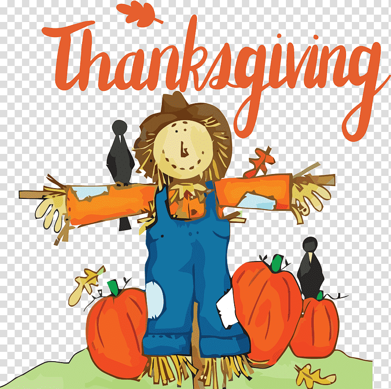 Thanksgiving, Scarecrow, Fall, Festival, Cartoon, Drawing transparent background PNG clipart