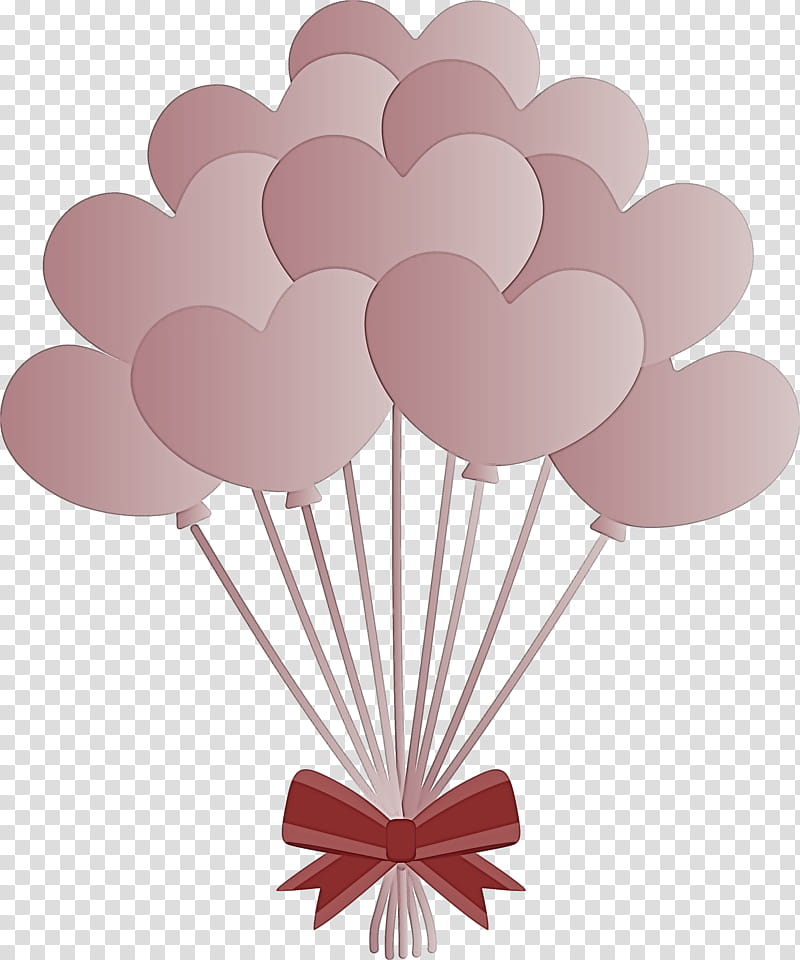 balloon, Pink, Parachute, Hot Air Balloon, Heart, Petal transparent background PNG clipart