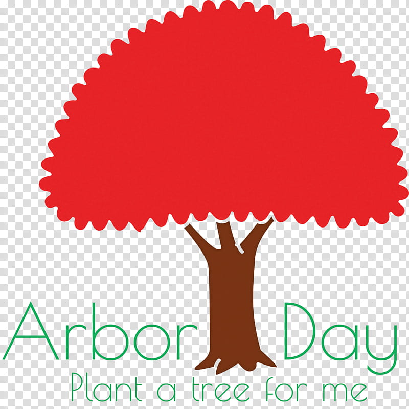 Arbor Day Tree Green, Red, Baking Cup, Logo transparent background PNG clipart