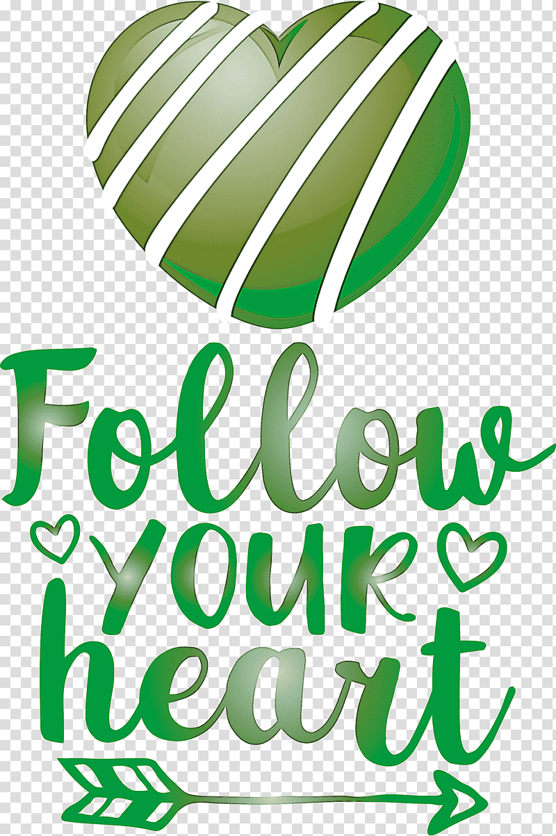 Follow Your Heart Valentines Day Valentine, Quote, Leaf, Plant Stem, Logo, Meter, Line transparent background PNG clipart