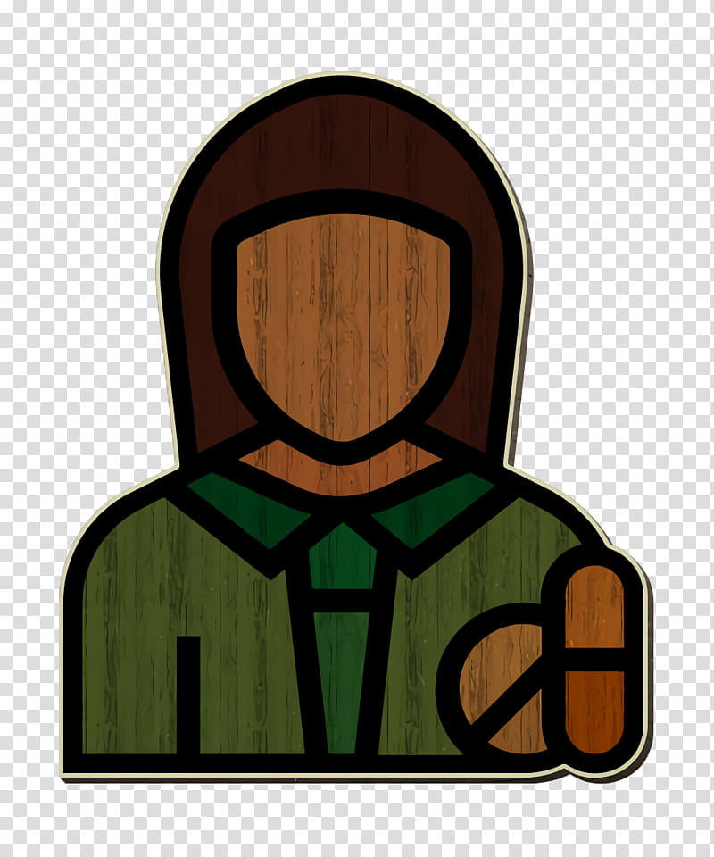 Pharmacist icon Jobs and Occupations icon, Green, Boba Fett transparent background PNG clipart