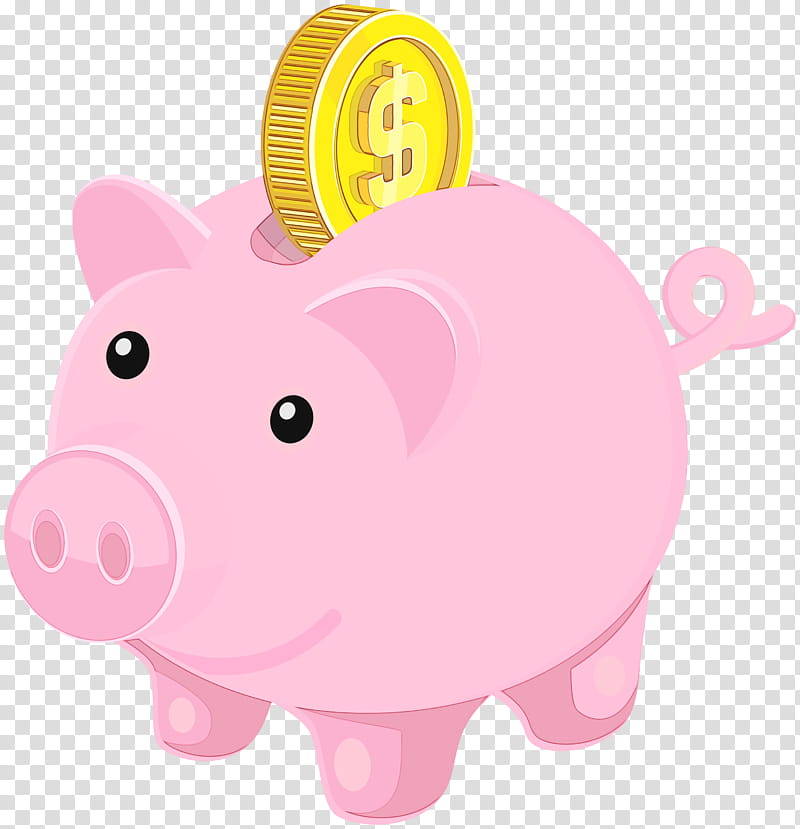 Piggy Bank, Saving, Cute Piggy Bank, Pink Piggy Bank, Piggy Bank Piggy Bank, Money, Cartoon, Suidae transparent background PNG clipart