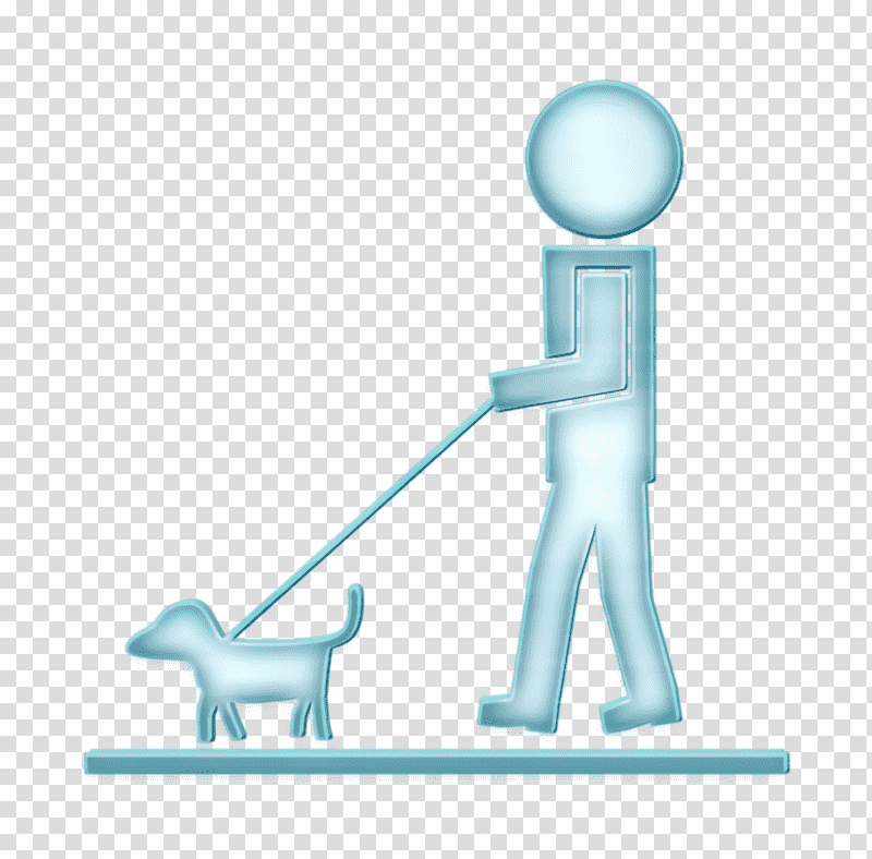 Man walking with pet dog and a cord icon Dog icon people icon, Academic 2 Icon, Joint, Meter, Microsoft Azure, Human Biology, Human Skeleton transparent background PNG clipart